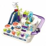 Woopie set di pista automobilistica interattiva con ostacoli Veicoli cittadini