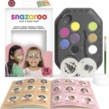 Set di colori Snazaroo per viso e corpo con stencil Unicorni e farfalle