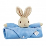 Copertina coccola in peluche con coniglietto PETER RABBIT, blu 37,5 × 37,5 cm