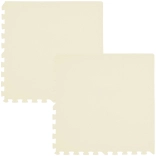 Tappetino in schiuma HUMBI 120 × 60 cm, grandi puzzle impermeabili, color crema, 2 pz