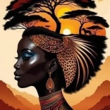 Pittura diamante Savana 30x40cm