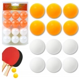 Palline da ping pong bianche e arancioni 12 pz