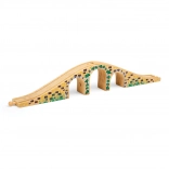Bigjigs Rail ponte in legno a tre archi per ferrovia giocattolo