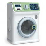 Lavatrice verde con effetti sonori e luminosi