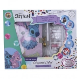 Crystal Art quaderno con lucchetto Stitch e Angel A5
