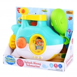 Sottomarino di plastica per la vasca con ventose e paletta 23 cm