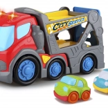Kiddy carro attrezzi con effetti, 31 cm + 2 auto 9 cm