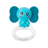 Massaggiagengive in silicone con sonaglio Akuku elefante
