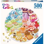Puzzle Ravensburger rotondo: Dessert 500 pezzi