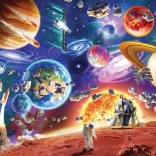 Puzzle di famiglia Viaggi nello spazio 350 pezzi – COBBLE HILL