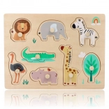 Puzzle in legno con supporti Safari