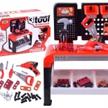 Banco da lavoro per bambini con attrezzi