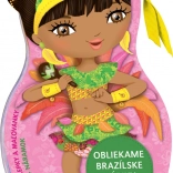 Vestiamo le bambole brasiliane Isabela – libro da colorare e adesivi