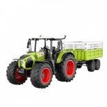 trattore rc claas arion 660 con rimorchio ribaltabile 1:24