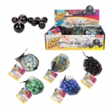 Set di biglie di vetro da 40 pezzi di diversi colori in rete