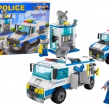 Set da costruzione della polizia con 271 pezzi: auto della polizia e edificio