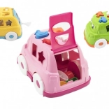 Auto colorato in plastica ad incastro per bambini