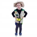 Costume per bambini piccolo avventuriero con accessori e stampa in ceco
