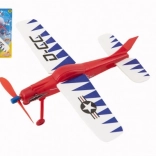 Aereo in schiuma con elica a carica, 22 × 26 cm, 3 colori