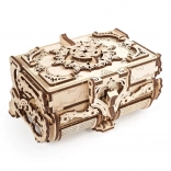 Scatola portagioie meccanica in legno UGEARS – design antico, puzzle 3D
