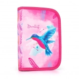 Astuccio scolastico con 2 alette Colibrì, vuoto