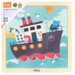 Puzzle in legno barca 9 pezzi Viga