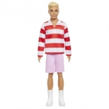 Barbie Ken modello – strisce rosso‑bianche