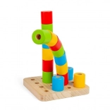 Rullini di equilibrio per bambini con base in legno