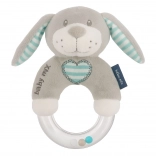 Sonaglio di peluche per bambini cane menta BABY MIX