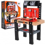 Banco da lavoro per bambini con 64 pezzi, utensili e accessori