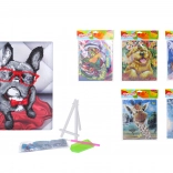 Set creativo diamond painting 21 × 25 cm con supporto – mix di motivi