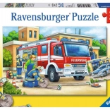 Puzzle RAVENSBURGER polizia e vigili del fuoco 2×12 pezzi