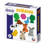 Set di animaletti in legno in scatolina