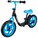 Bicicletta senza pedali nero-blu con ruote da 12"