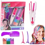 Set per colorare i capelli per bambini con mini piastra e gessetti colorati