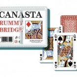 Gioco di carte Canasta in scatola di plastica