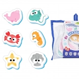 Giocattoli da bagno in schiuma con motivi di animali marini