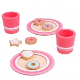 Bigjigs Toys set di biscotti in legno con latte