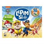 attacco di nuovo paw patrol – adesivi riutilizzabili e album da colorare