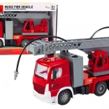 Camion dei pompieri con scala estendibile, luci e suoni