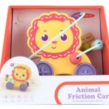 Labirinto di plastica leone su ruote per bambini