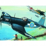 Modello di aereo F4U-1 Corsair in plastica da assemblare
