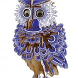 Woodcraft puzzle 3D in legno - Gufo Colorato