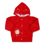 Felpa in velluto con cappuccio per neonati 68 (4–6 mesi)