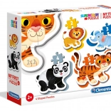 I miei primi puzzle Safari 4in1 (2–5 pezzi) CLEMENTONI