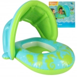 Poltroncina da nuoto gonfiabile per bambini con baldacchino BESTWAY, verde‑blu