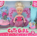 Bambola con accessori 3 in 1 – sirena, fata e principessa