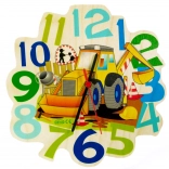 Hess Orologio in legno per bambini Escavatore