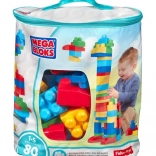 Mega Bloks sacco grande di blocchi – blu (80 pz)