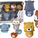 bowling con animaletti per bambini piccoli – divertimento interattivo con pallina